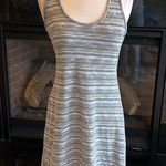 Converse Knit Dress Gray White Stripe Women Small High Low Summer  One Star Comfy Photo 2