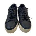 Carmela  Size 37 6 Sneaker Love For Leather Black Slip On Lace Up Platform Shoes Photo 0