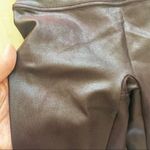 Spanx  Dark Purple/Plum Faux Leather Leggings Sz Sm Photo 3