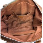 CELINE Brown Leather Tall Satchel Tote Bag CE00/13 Bougie Era Made in Italy Photo 9