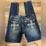 Miss Me  Women's Skinny  Leg Dark Blue Jeans Photo 6