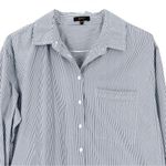 Quince  100% Organic Cotton Poplin Long Sleeve Boyfriend Button Down Casual Shirt Photo 5