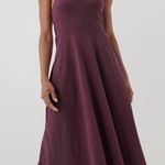 NEW Pact Organic Cotton Women's Fit & Flare Halter Midi Dress Purple XS NWT Photo 13