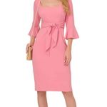 Adrianna Papell NWT  Stretch Knit Crepe Dress In Faded Rose Size 2 Photo 1