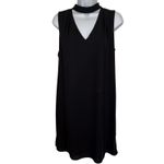 White House | Black Market  Black Sleeveless Choker Neck Shift Dress EUC Size 6‎ Photo 1