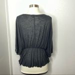 Byer California B•Wear Black Top with White Crochet Neckline detail size XL Photo 6