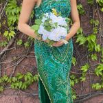 Rachel Allan Prom Dress Green Size 0 Photo 1