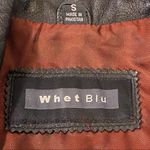 Vintage NYC Whet Blu 90's Y2K Black Leather Jacket‎ Made in Pakistan Small Photo 5