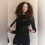 Free People Diamond Lace Mockneck Top Photo 1