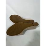 Ann Taylor  Causal Chic Women Croc Embossed Wedge Mules Slides Shoes Beige Size 9 Photo 8