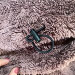 PINK - Victoria's Secret Victoria's Secret PINK Teddy Sherpa Mauve Fleece 1/2 Zip Pullover Sz Medium Photo 2