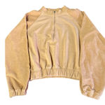Free People  Movement Cozy Ginger Tan 1/2 Zip Sweatshirt Photo 0