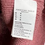 American Eagle  Varsity Stripe Henley Pullover Sweater Size Medium Photo 3