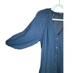 Madewell Tie-Waist Tiered Midi Dress in Windowpane Sz 6 Photo 6