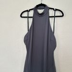 House Of CB  Juliette Shadow Halter Gown‎ gray Maxi gown NWOT size Large Photo 4
