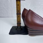 Johnston & Murphy Womens Shoes Size 7.5 Red Open Toe Slip On Heels Pumps Photo 8