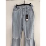 EXPRESS NWT Flare Mid-Rise Ripped Jeans Size 6 | Boho Chic | Streetwear Photo 2