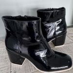 mix no. 6  Shiny Black Ankle Booties Photo 2