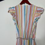 Saylor  Austen in Pastel Watercolor Striped Maxi Dress sz M Photo 10