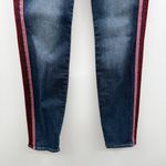 Mother Denim High Waisted Looker Jeans in Here Kitty, Kitty Glitter Racer Sz 25 Blue Photo 4