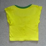 Urban Outfitters UO  Go For Gold Neon Green Yellow Short Sleeve Crop Top Sz Xs/S Photo 1