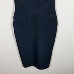 Bandage Dress Large Black Bodycon Midi Sexy Cocktail Sleeveless Hourglass L Photo 9
