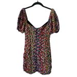 Rhode Esme Multicolor Puff Sleeve Floral Mini Dress Size 4 Photo 7