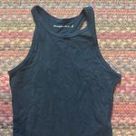 Abercrombie & Fitch ABERCROMBIE FITCH BLACK HIGH NECK THONG COTTON STRETCH BODYSUIT Photo 1