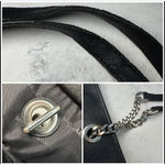 Michael Kors Jet Set Travel Tote Bag Black Saffiano Leather Silver Photo 7