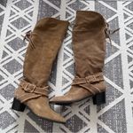 Jack Rogers  moto‎ boho leather suede knee high boots Photo 0