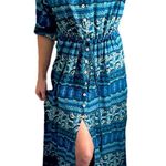 Boutique Autumn Renaissance Long Flowy Peasant Cottagecore Maxi Dress Photo 3