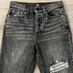 BDG  Urban Outfitters Distressed Slim Straight Button Fly Jeans | Grey Wash | 26 Photo 3