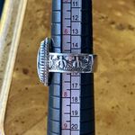 Natural White Buffalo Sterling Silver Cactus Ring Size 7 Photo 7