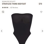 SKIMS Strapless Sculpt Thong Bodysuit Photo 3