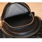 SG SUGU Emma Diamond Quilted Triple Compartment Crossbody Sling Bag Black Photo 7