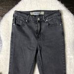 Brandy Melville  Moto Zip Faded Black Skinny Jeans Photo 1