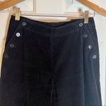 J.Jill Corduroy Black Pant, Size 4 With Side Buttons Cotton Career‎ Work Church Photo 3