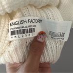 English Factory  Cream Sweater with Black Fringe Photo 3