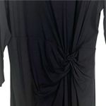 Boden Rosalie Twist Front Jersey Knit Dress in Black Size 8 Photo 4