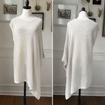 ALLSAINTS Aster Tee Top Relaxed Asymmetrical Ivory Ecru Open Knit L Photo 1