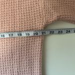 American Eagle Sweater Solid Light Pink Waffle Knit Oversized Photo 5