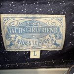 Jachs Girlfriend  Floral Denim Western Button Up Shirt Large Photo 1