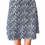 LOLA by AFG Spandex Black White Athletic Mini Skirt with Wrap Front ~ Women's XL Photo 0