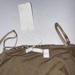 Hugo Boss  Sequined Side Slit Tank Blouse Women's Size Large Champagne Gold NEW Photo 12