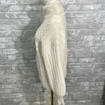 T Tahari  Cream Cable Knit Turtleneck Sweater Photo 1