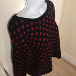 Timing harlequin red and black sweater L acrylic Photo 12