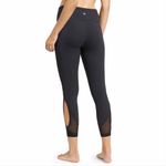 Athleta Women’s Mesh Cutout Salutation 7/8 Tights Leggings Black Size Medium Photo 1