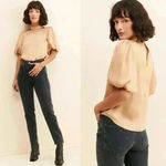 Anthropologie  MINKPINK Ines Balloon Sleeve Blouse Size Small $119 Photo 1