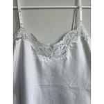 Vanity Fair Cami woman'sWhite Lace Trim Cami Tank Top Adjustable Straps Size 34 Photo 2