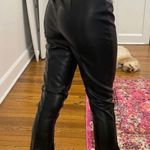Missguided Faux Leather Flare Leg Pants Photo 1